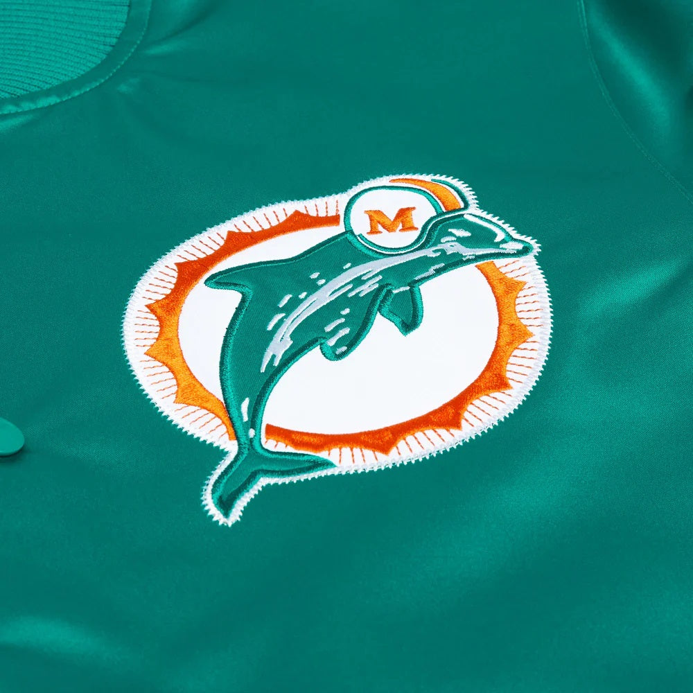 Starter Miami Dolphins Heavyweight Satin Jacket USA Jackets