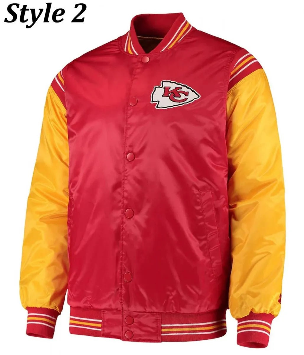 Varsity Kansas City Chiefs Satin Jacket USA Jackets