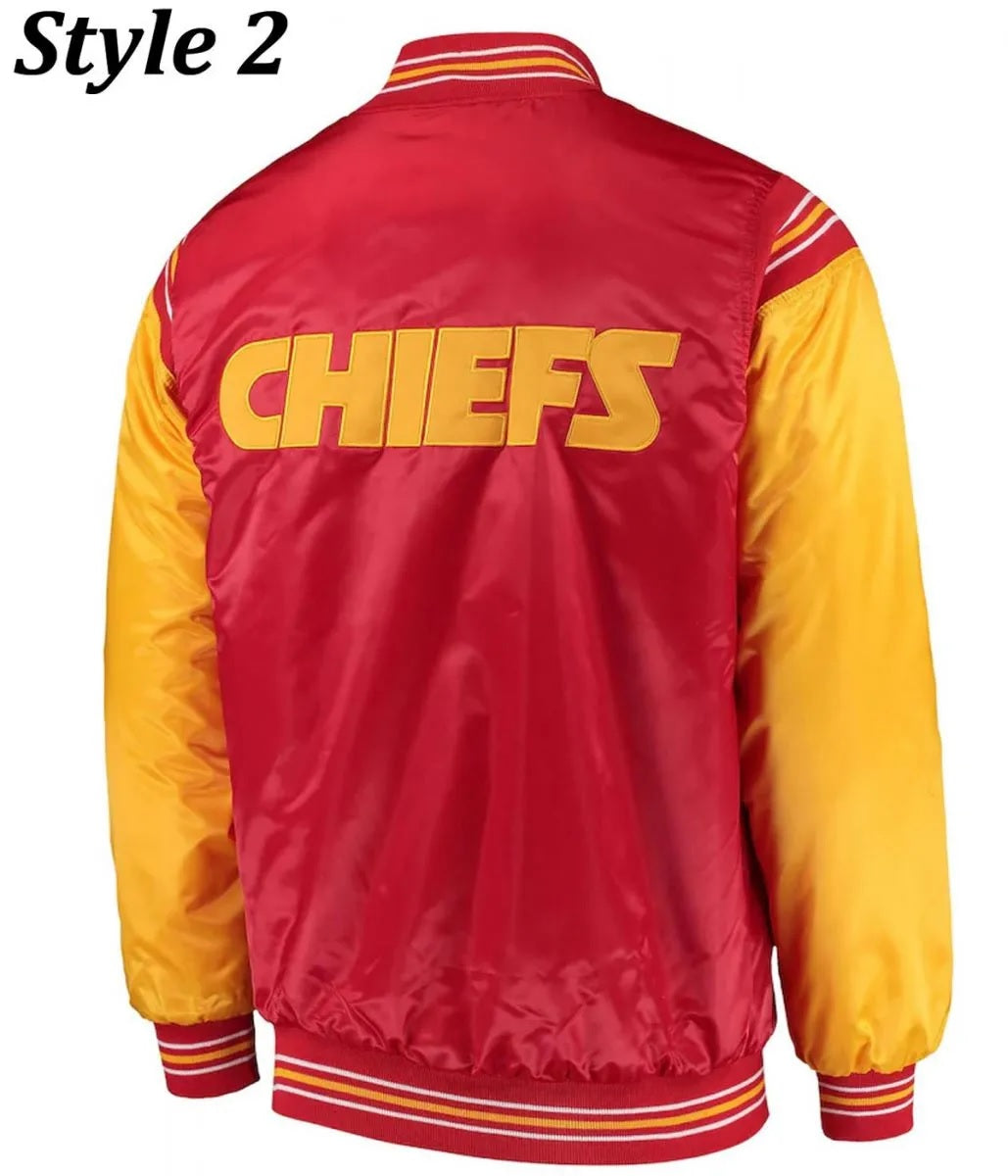 Varsity Kansas City Chiefs Satin Jacket USA Jackets