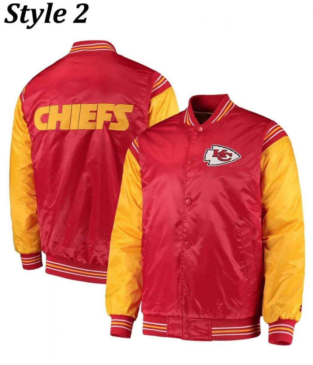 Varsity Kansas City Chiefs Satin Jacket USA Jackets