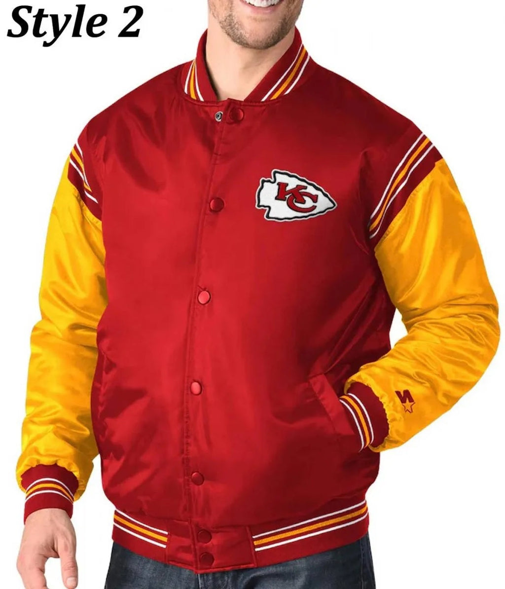 Varsity Kansas City Chiefs Satin Jacket USA Jackets