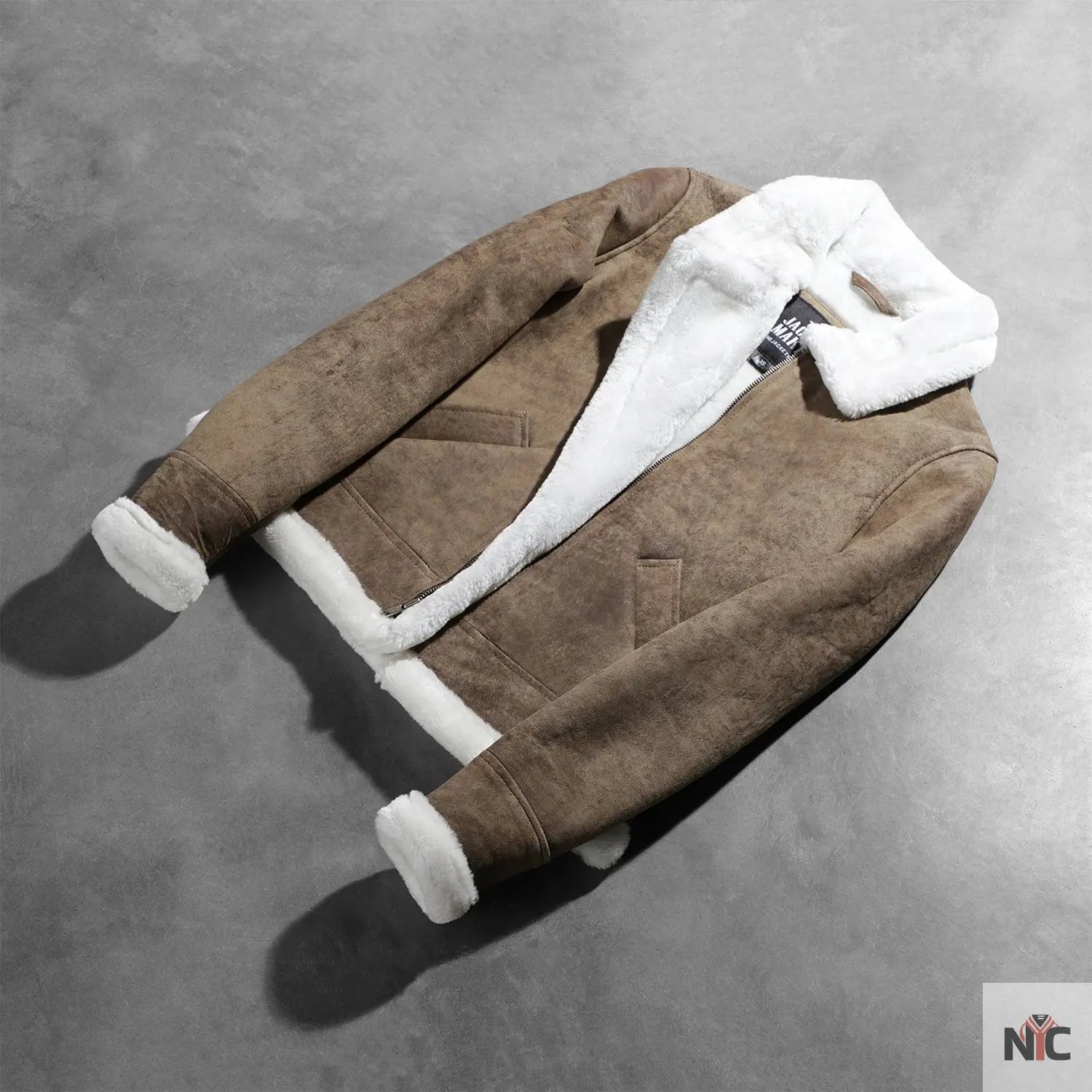 Sherilyn B-3 Distressed Brown Leather Bomber Jacket Clanton Jacket