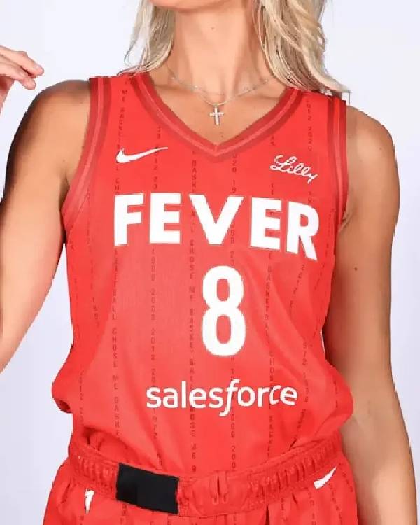 Sophie Cunningham Indiana Fever Red Jersey