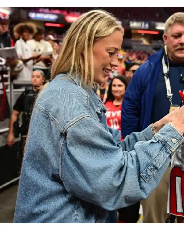 Sophie Cunningham WNBA Playoffs Semifinal 2025 Denim Jacket