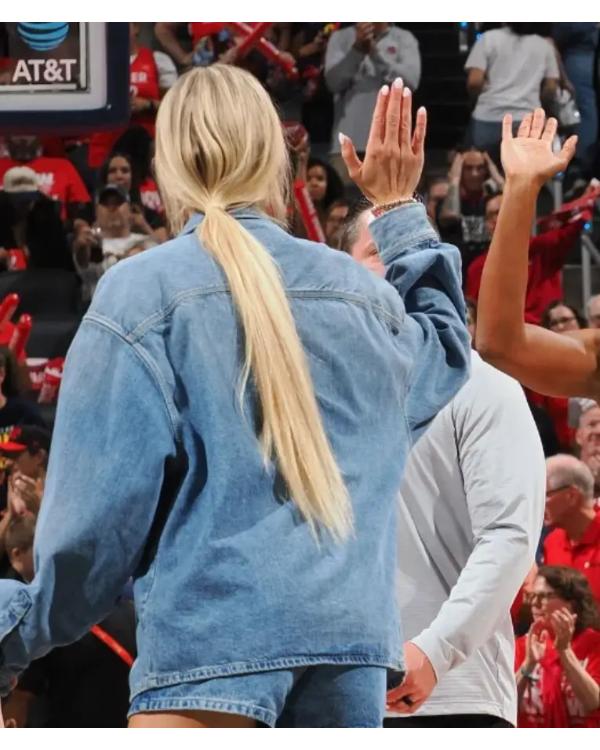 Sophie Cunningham WNBA Playoffs Semifinal 2025 Denim Jacket