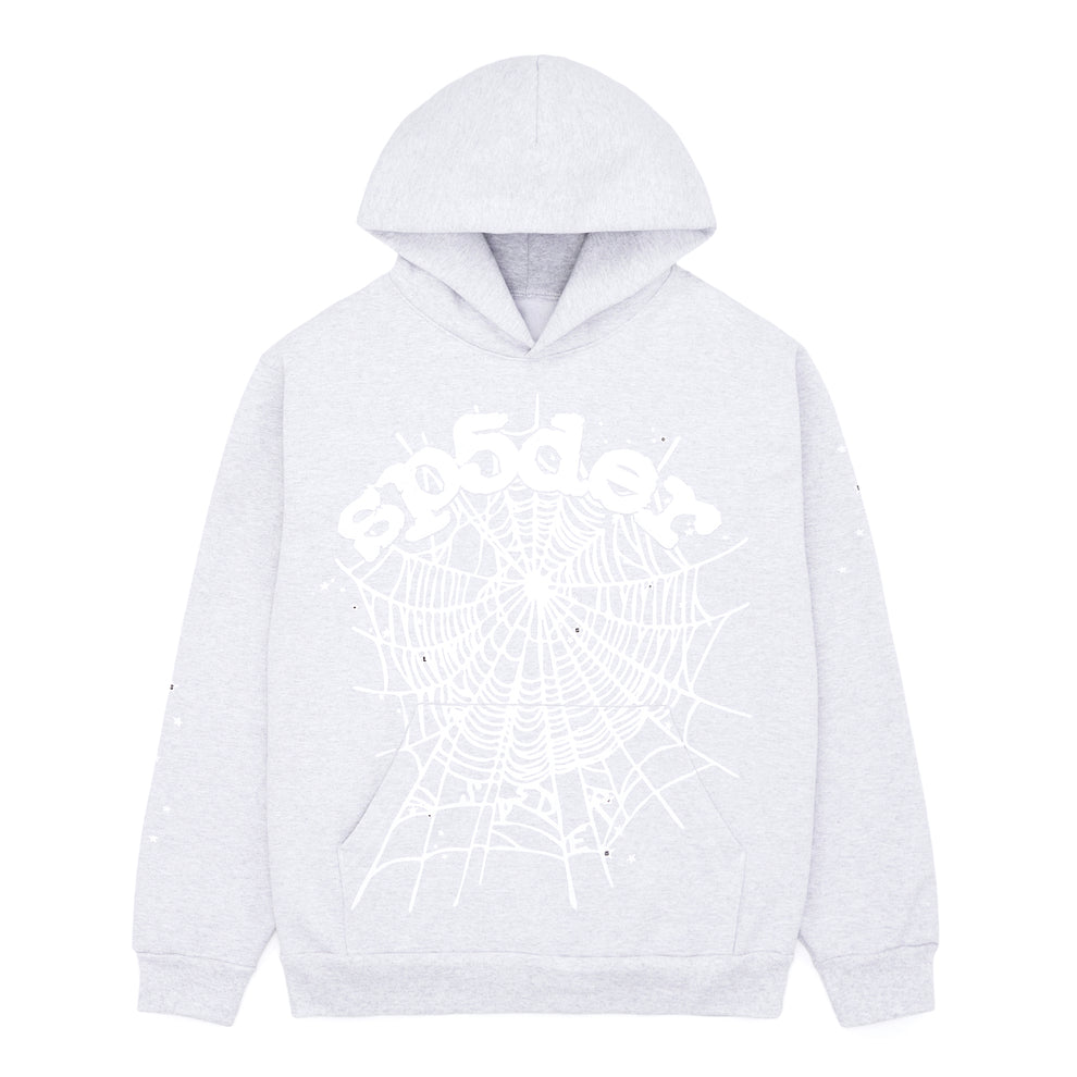Sp5der OG Web Heather Grey Hoodie