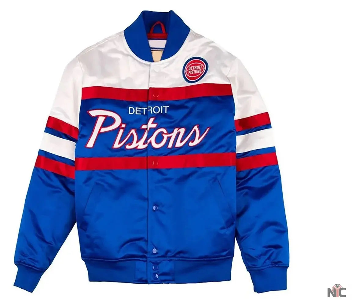 Special Script Detroit Pistons Satin Jacket Clanton Jacket