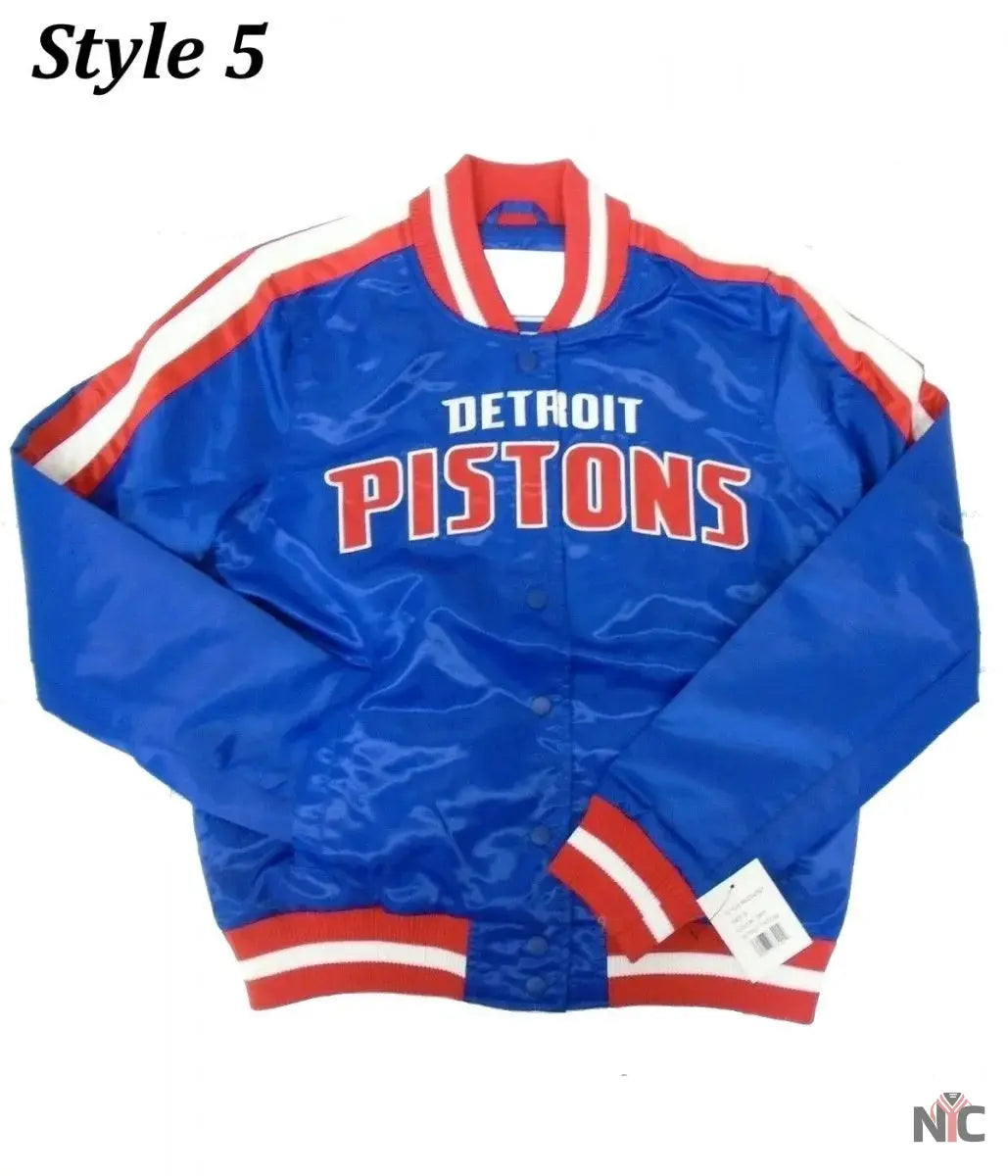 Starter 90’s NBA Detroit Pistons Blue Jacket. Clanton Jacket