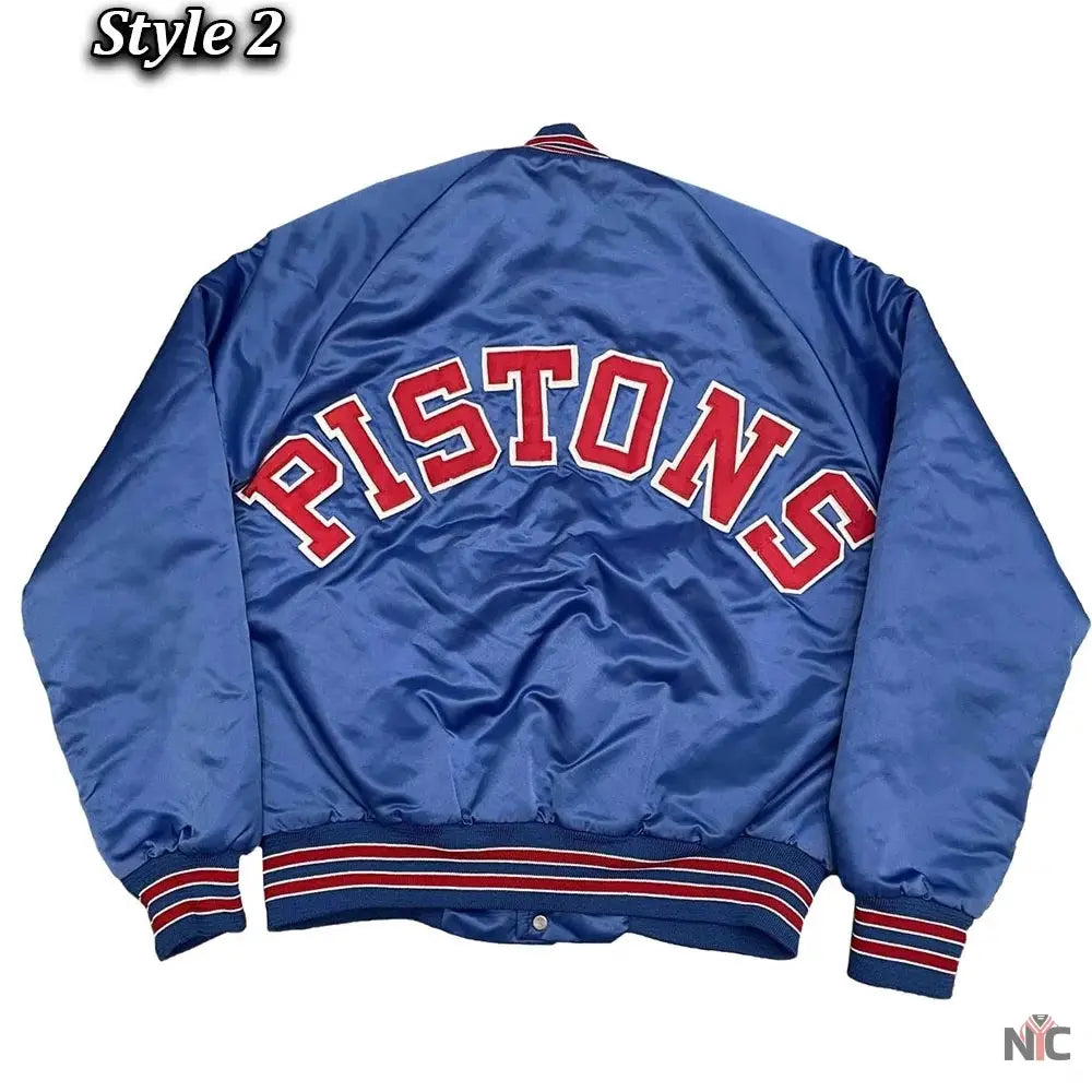 Starter 90’s NBA Detroit Pistons Blue Jacket. Clanton Jacket