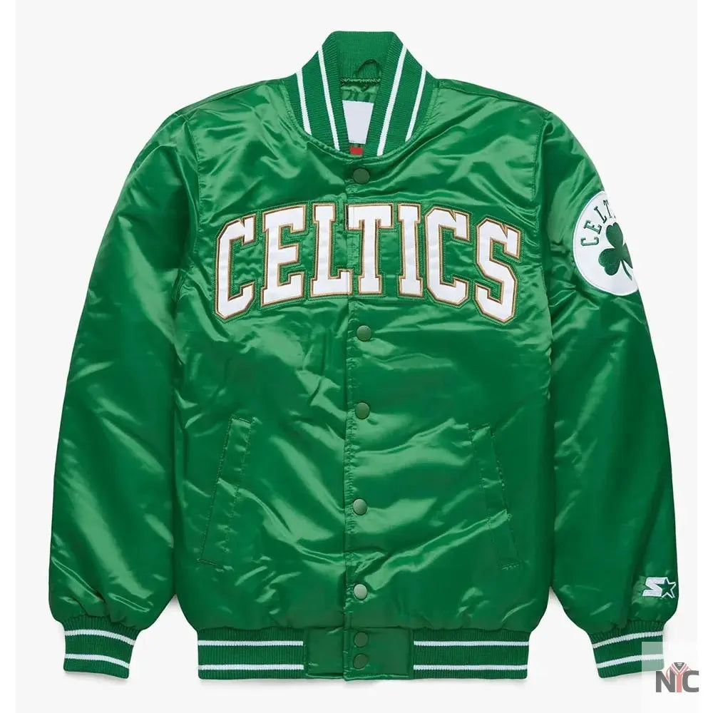 Starter Boston Celtics Green Satin Jacket Clanton Jacket