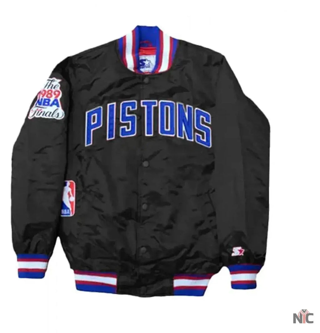 Starter Detroit Pistons NBA Satin Jacket Clanton Jacket