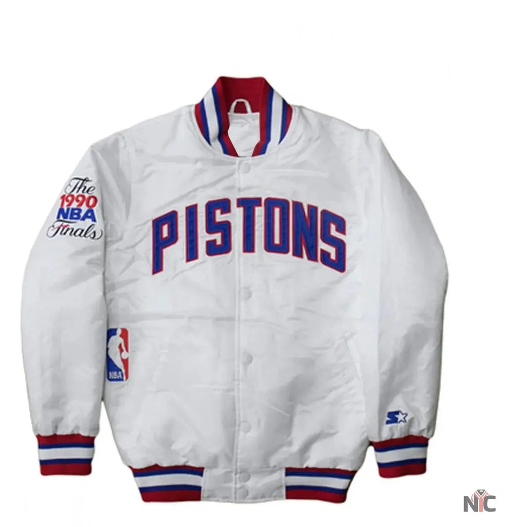Starter Detroit Pistons NBA Satin Jacket Clanton Jacket