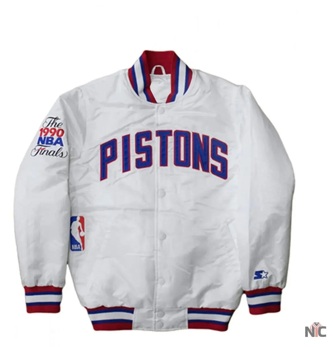 Starter Detroit Pistons NBA Satin Jacket Clanton Jacket