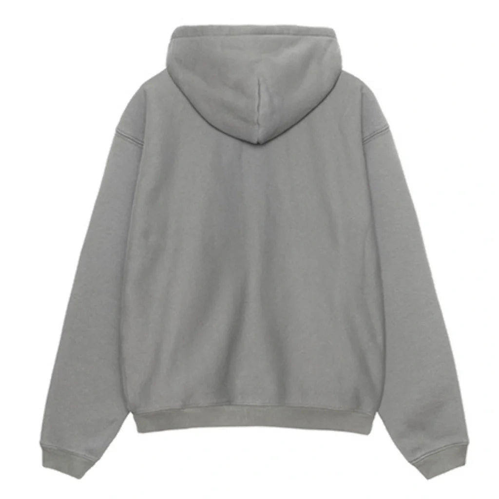 Stussy Unisex Outline Zip Hoodie Grey