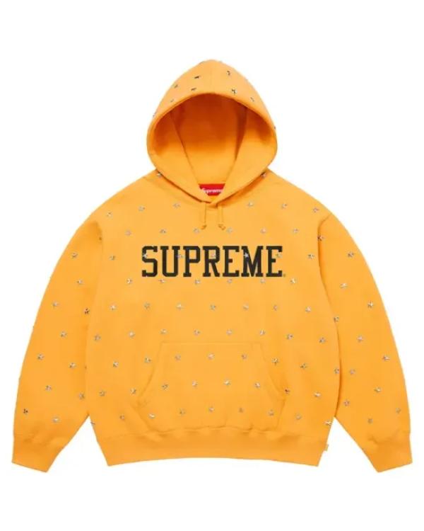Supreme Stars Studded Hooded Sweatshirt