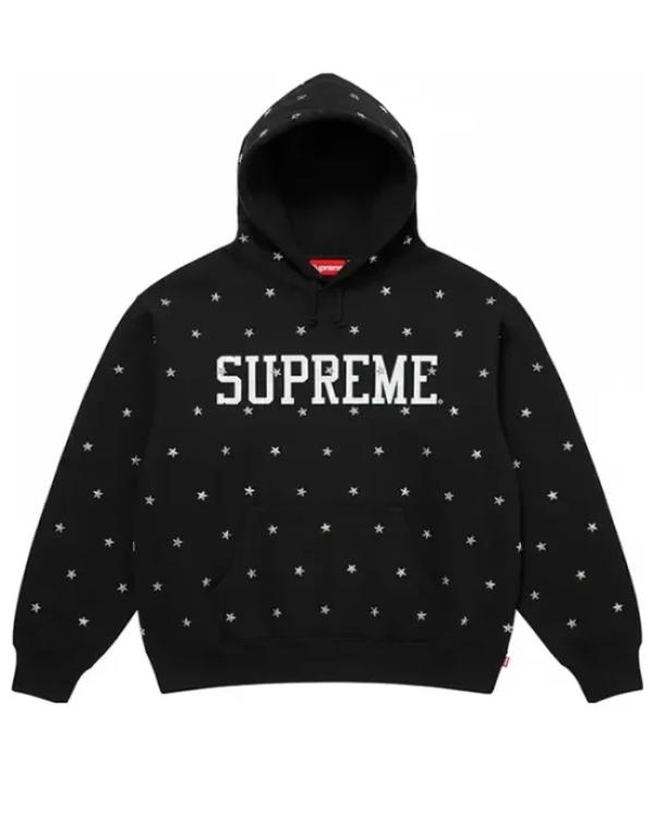 Supreme Stars Studded Hooded Sweatshirt
