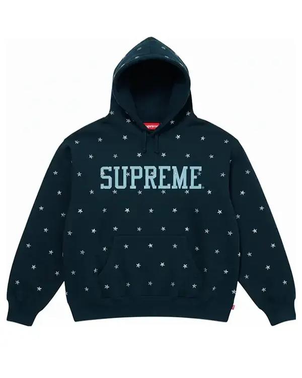 Supreme Stars Studded Hooded Sweatshirt