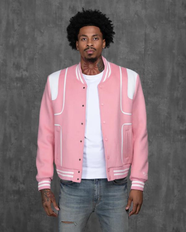 Caught In The Act Double Life Tamar Braxton Pink Varsity Jacket Shopotiny