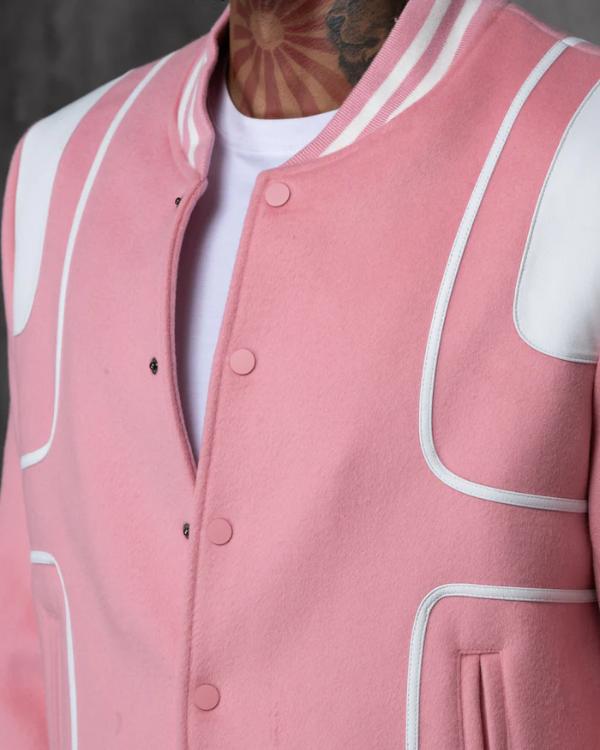 Caught In The Act Double Life Tamar Braxton Pink Varsity Jacket Shopotiny