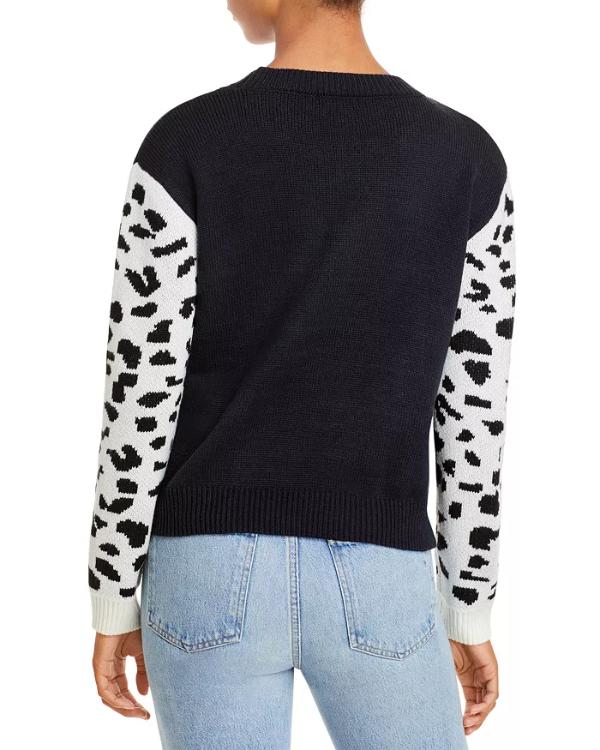 Celebrity IOU S10 Tyra Banks Jaguar Sleeve Crewneck Sweater Shopotiny