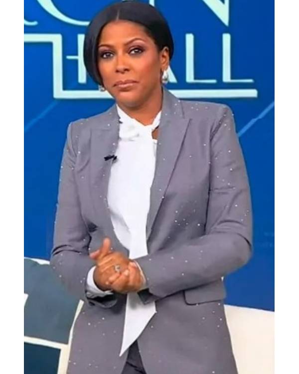 Tamron Hall Show Gray Embellished Blazer