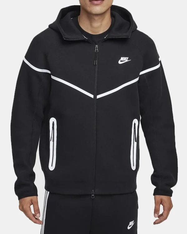 Tech Windrunner Black Reflective Jacket