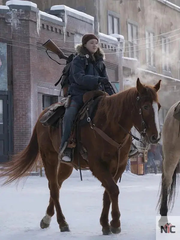 The Last Of Us S02 Ellie Williams Fur Hooded Jacket Clanton Jacket