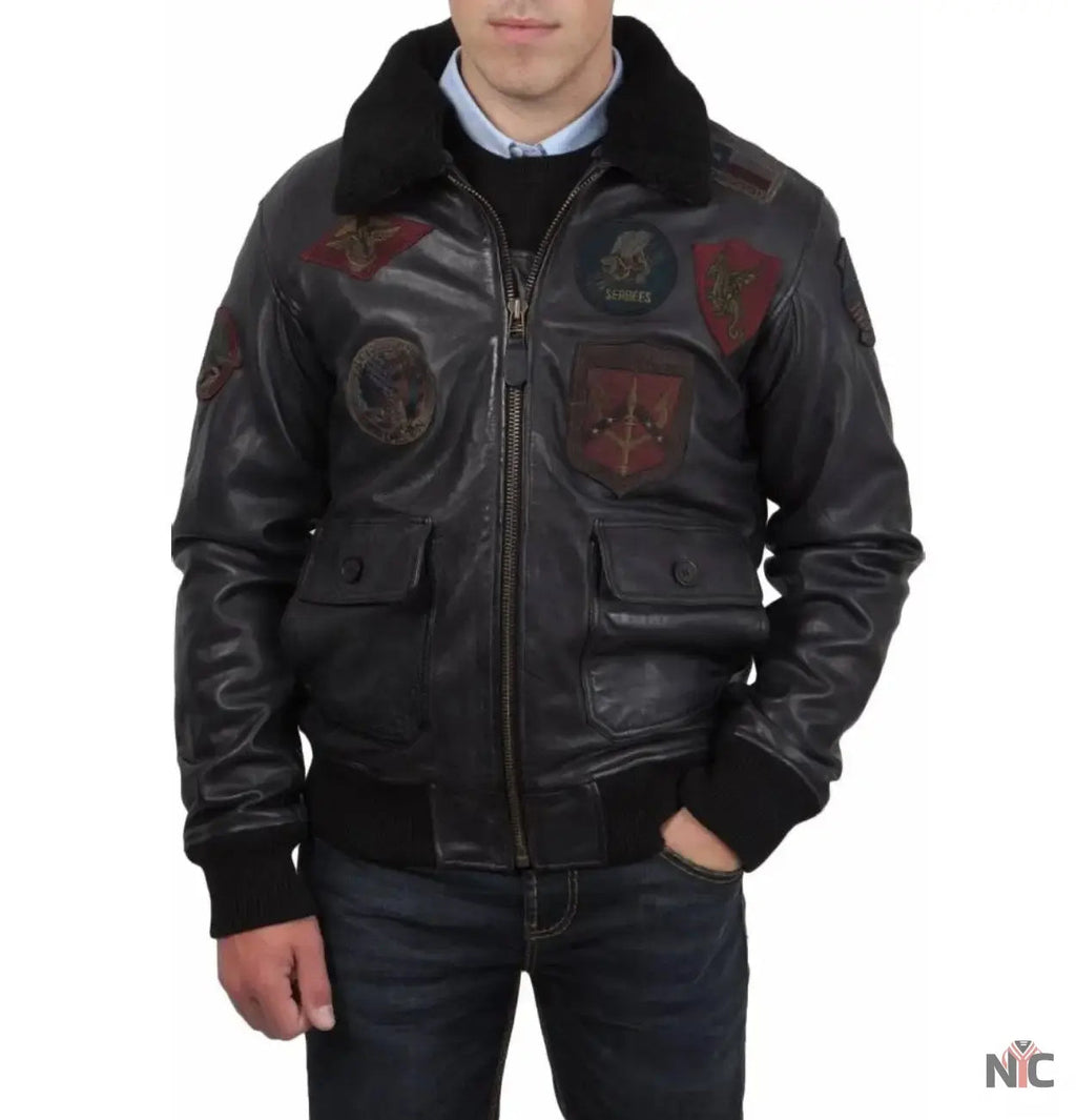 The Official Top Gun Leather Jacket Clanton Jacket