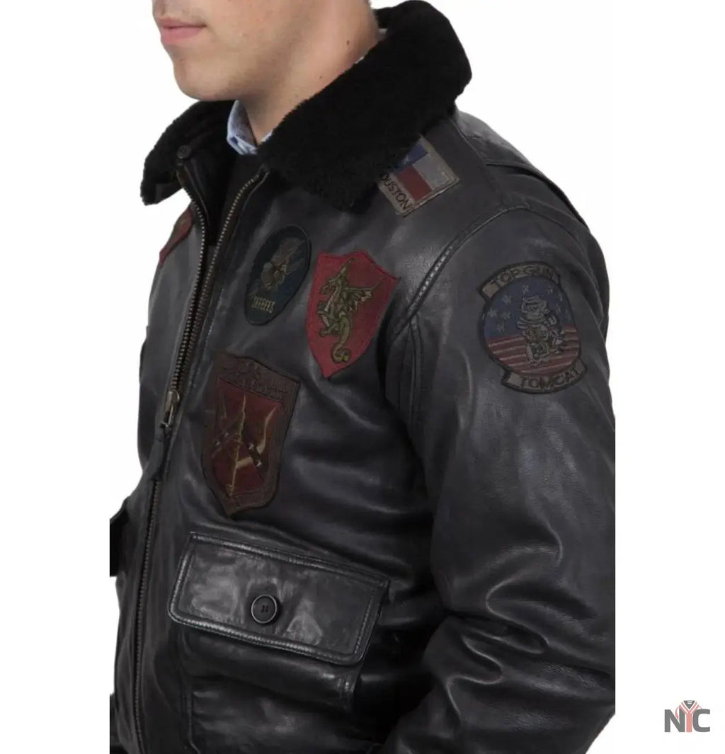 The Official Top Gun Leather Jacket Clanton Jacket