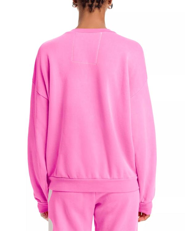 The View 2025 Sara Haines Heart Stitch Pink Sweatshirt