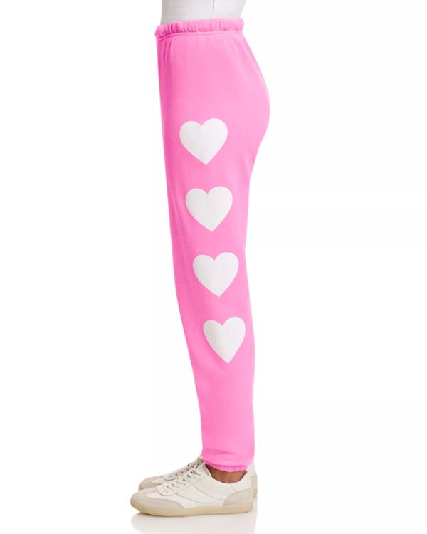 The View 2025 Sara Haines Heart Stitch Pink Sweatshirt