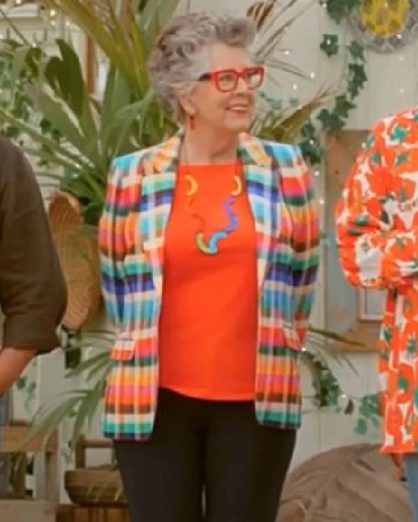 The Great British Bake Off Prue Leith Multicolor Blazer