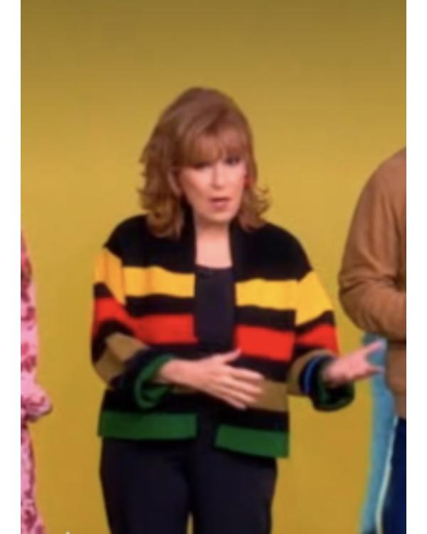 The View 2025 Joy Behar Multicolor Striped Jacket