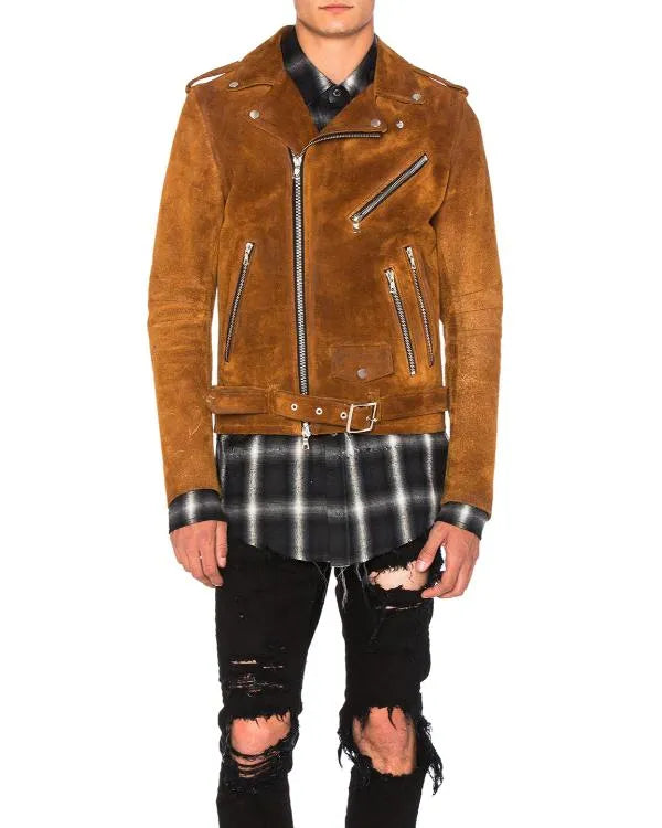 The Voice S28 Michael Buble Brown Suede Jacket