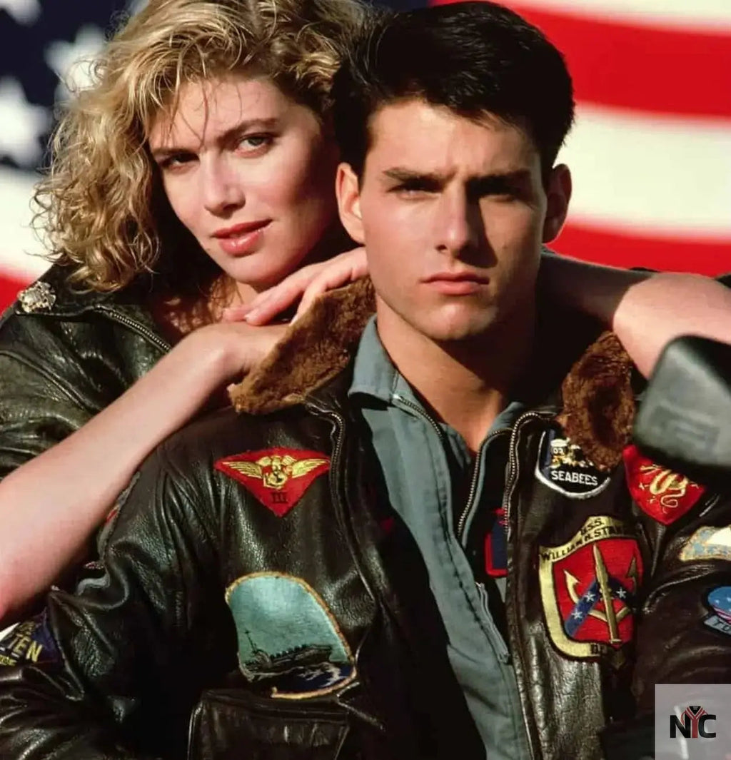 Top Gun G-1 Leather Flight Jacket Clanton Jacket