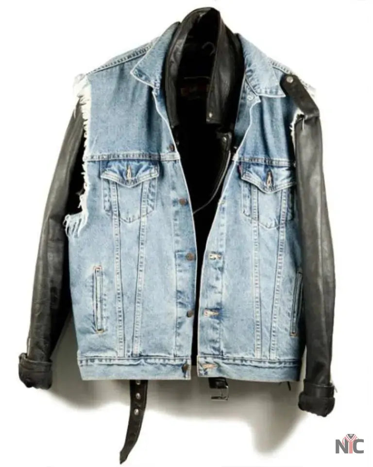 Triple H Denim Leather Jacket Clanton Jacket