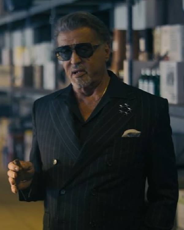 Tulsa King Sylvester Stallone Black Suit