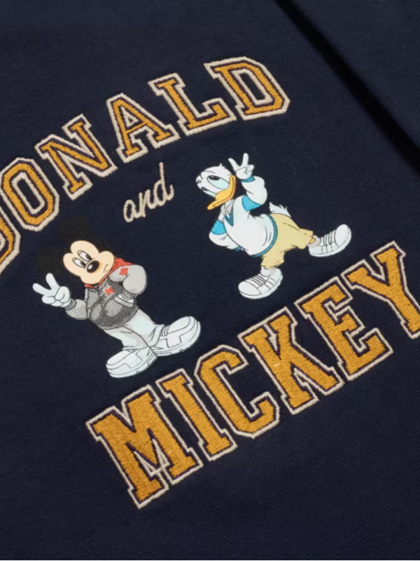 Mickey Mouse and Donald Duck Varsity Jacket For Adults Shopotiny