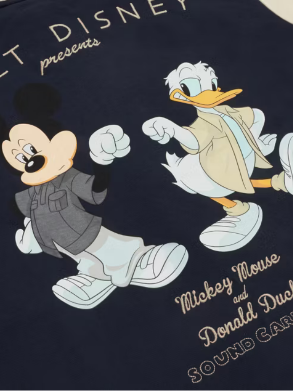 Mickey Mouse and Donald Duck Varsity Jacket For Adults Shopotiny