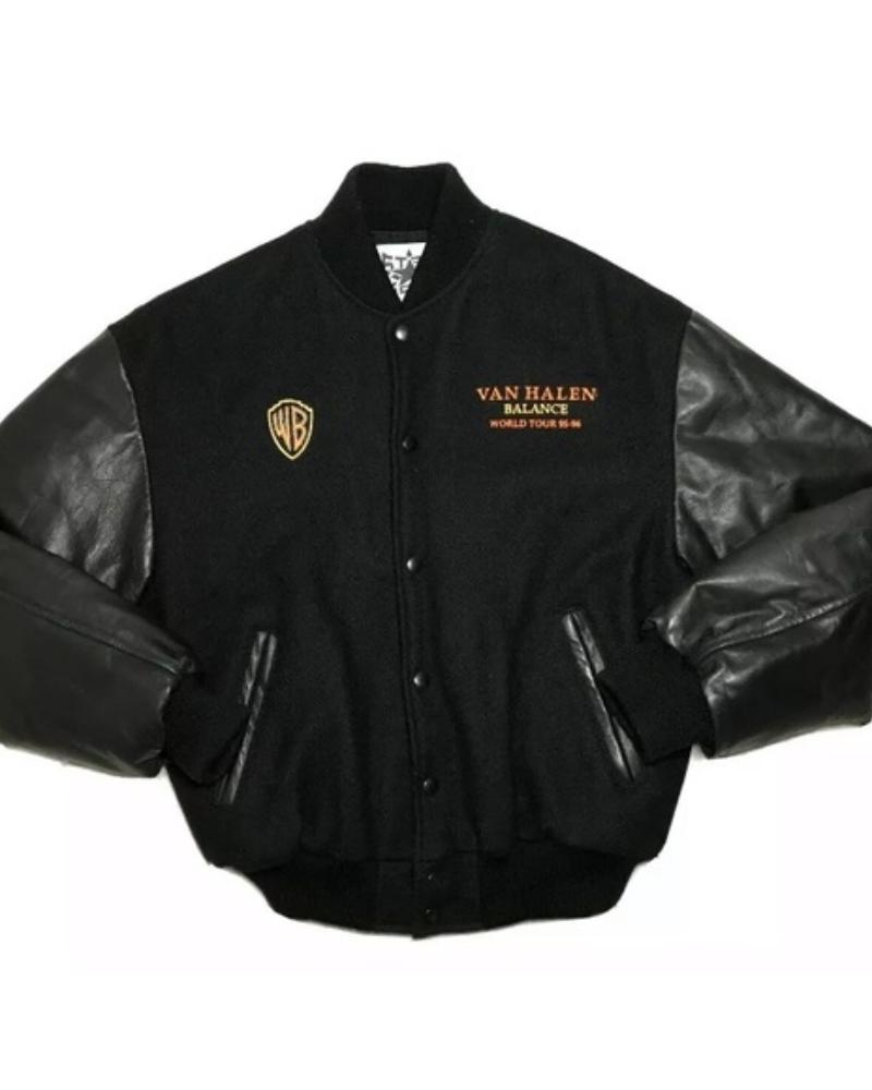 Van Halen Balance World Tour Leather Wool Jacket