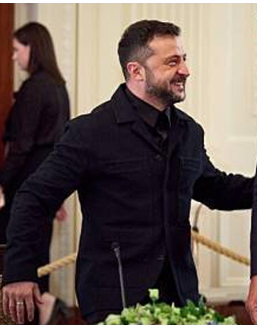 Volodymyr Zelenskyy Black Blazer Jacket
