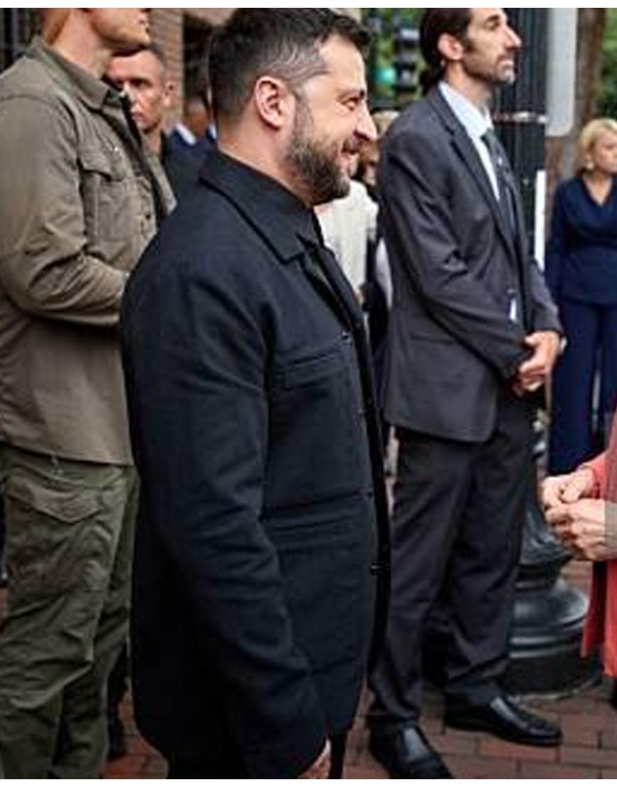Volodymyr Zelenskyy Black Blazer Jacket