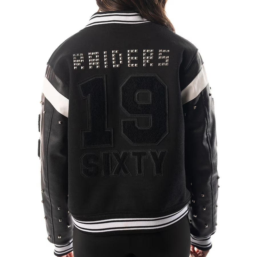 Womens Las Vegas Raiders x The Wild Collective Varsity Jacket USA Jackets
