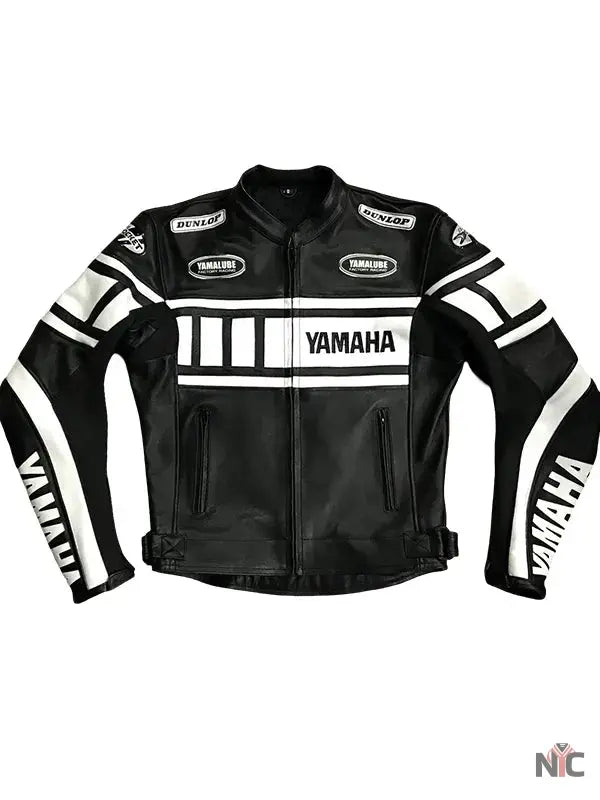 Yamaha Motorcycle Black Leather Jacket Clanton Jacket