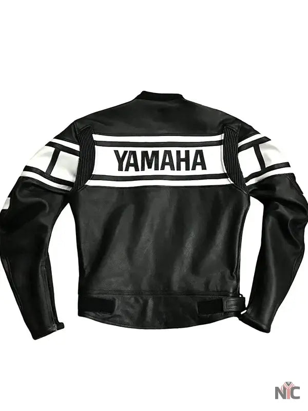Yamaha Motorcycle Black Leather Jacket Clanton Jacket