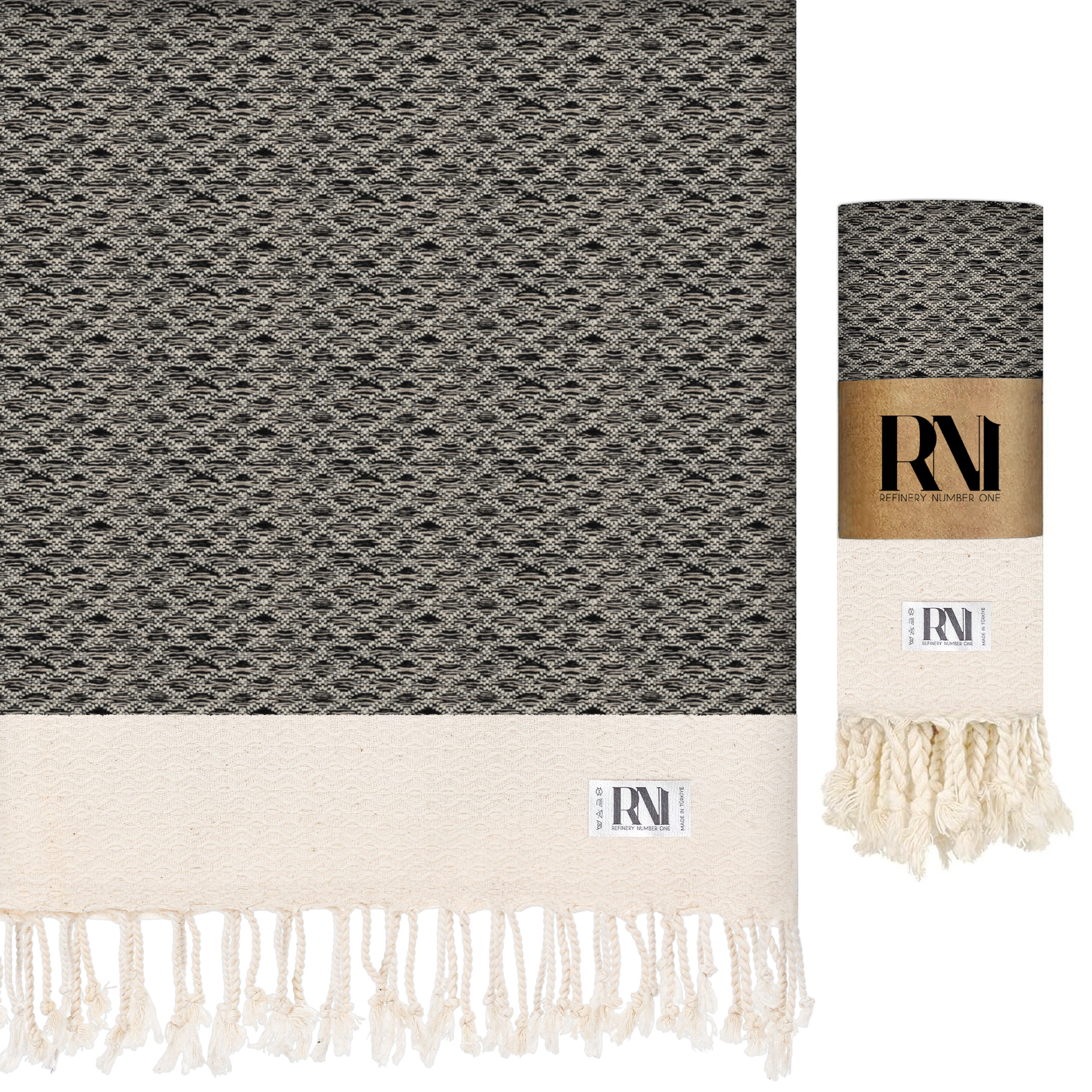 Anatolian Boho Turkish Peshtemal Beach Bath Gym Yoga Towel 36” x 71”