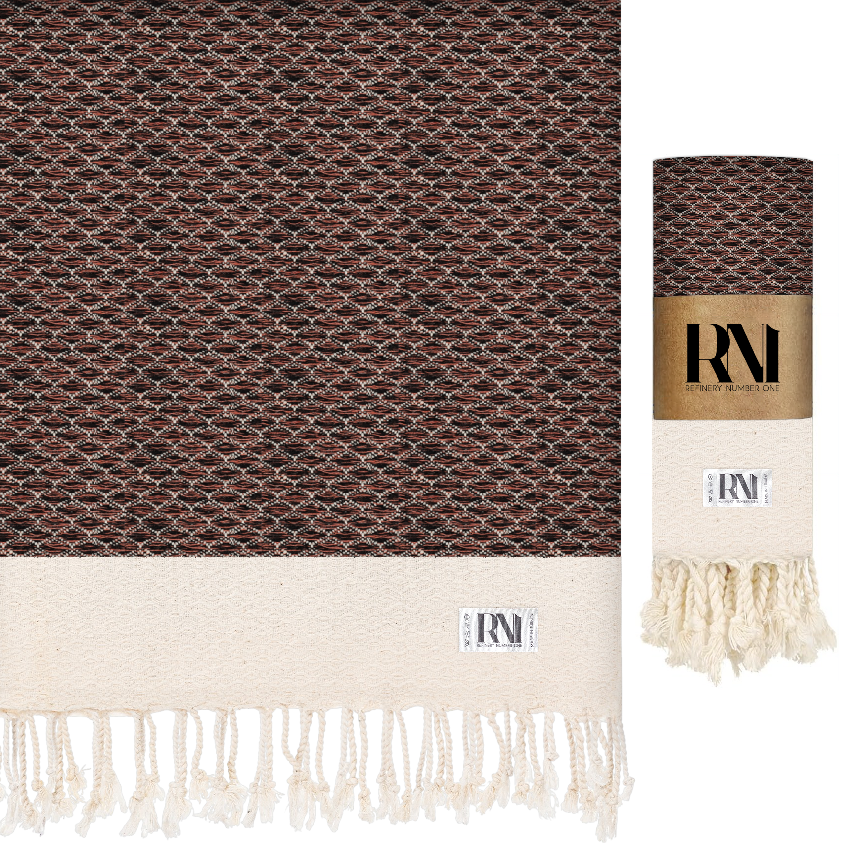 Anatolian Boho Turkish Peshtemal Beach Bath Gym Yoga Towel 36” x 71”