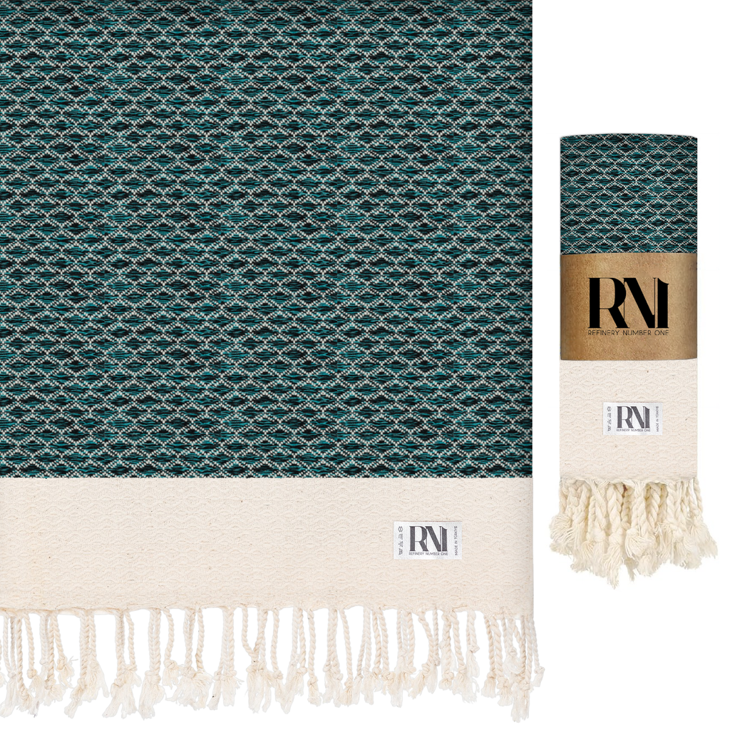 Anatolian Boho Turkish Peshtemal Beach Bath Gym Yoga Towel 36” x 71”