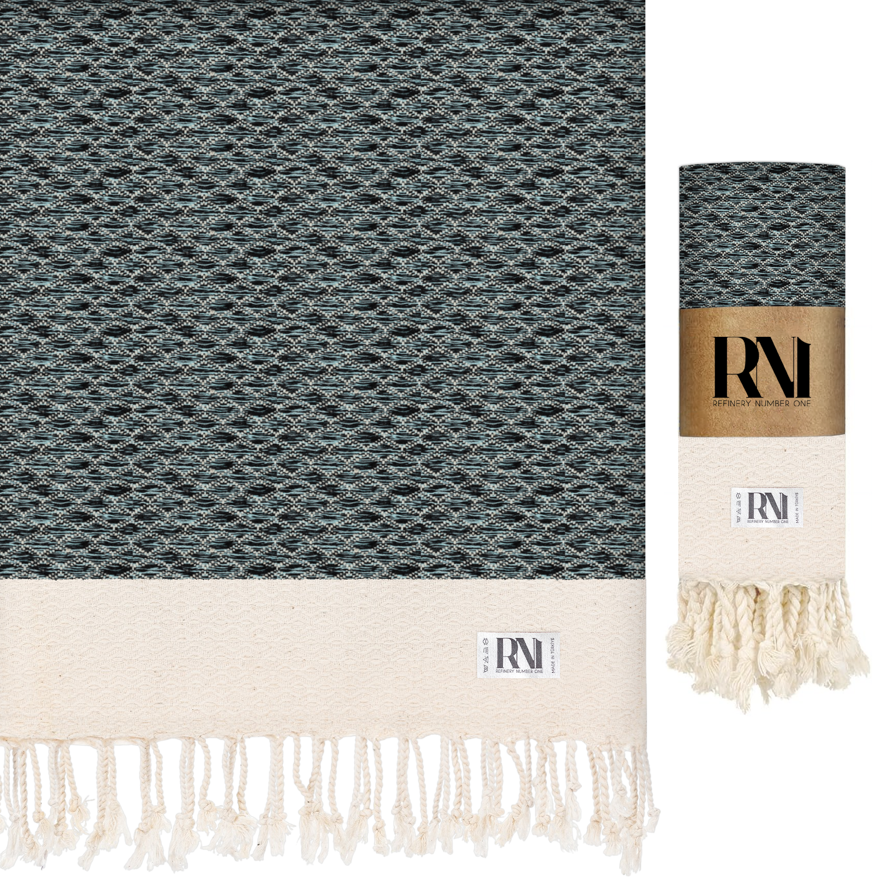 Anatolian Boho Turkish Peshtemal Beach Bath Gym Yoga Towel 36” x 71”