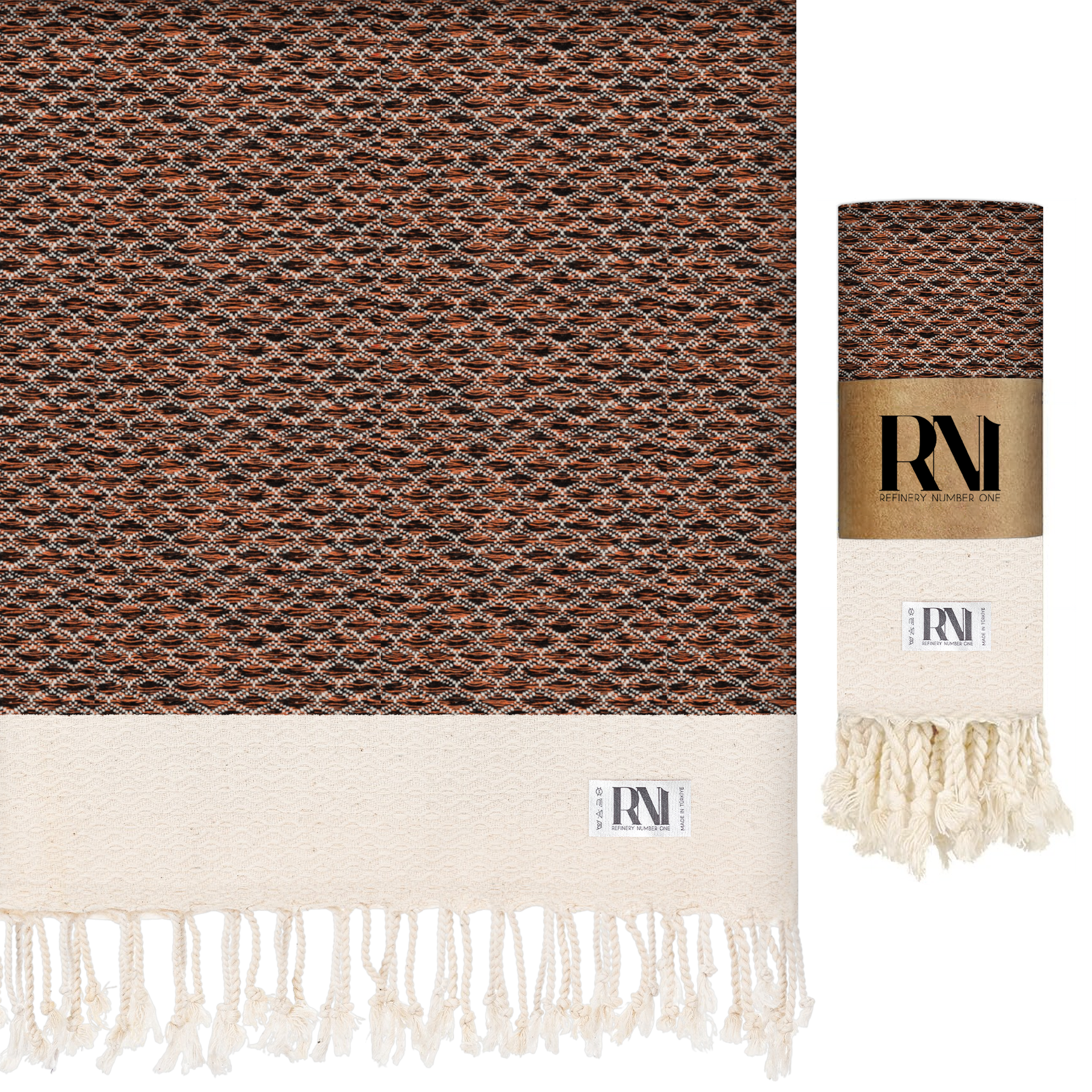 Anatolian Boho Turkish Peshtemal Beach Bath Gym Yoga Towel 36” x 71”